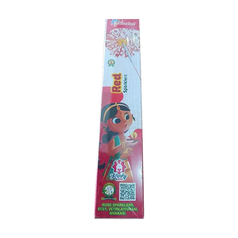 10 cm Red sparkler, 1 box