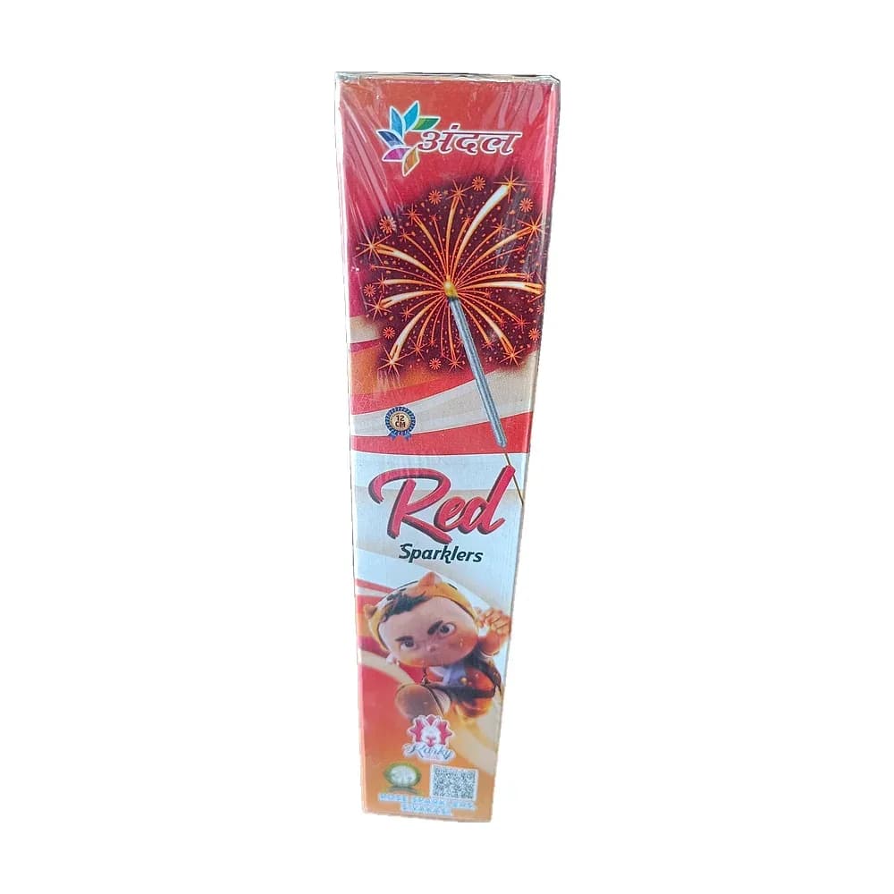 12 cm Red sparkler, 1 box