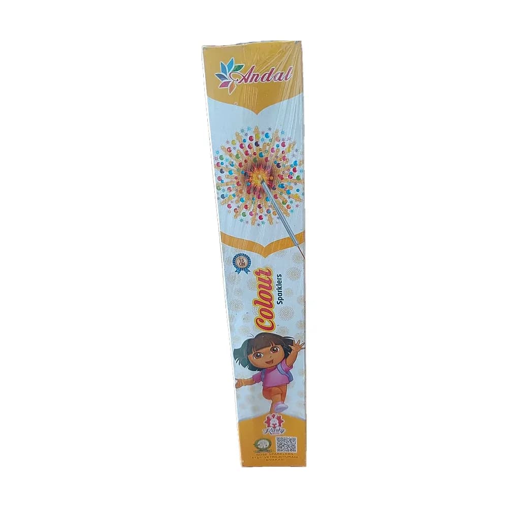 15 cm Color sparkler, 1 box