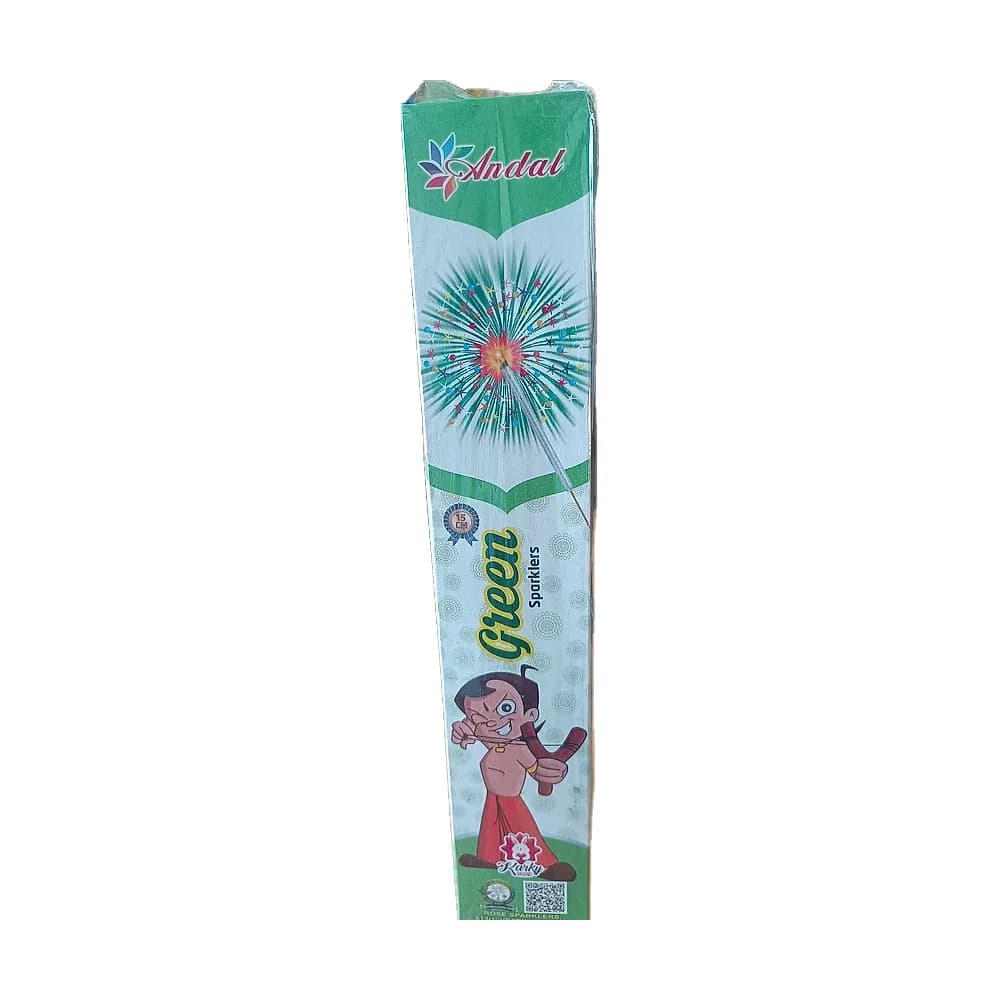 15 cm Green sparkler, 1 box