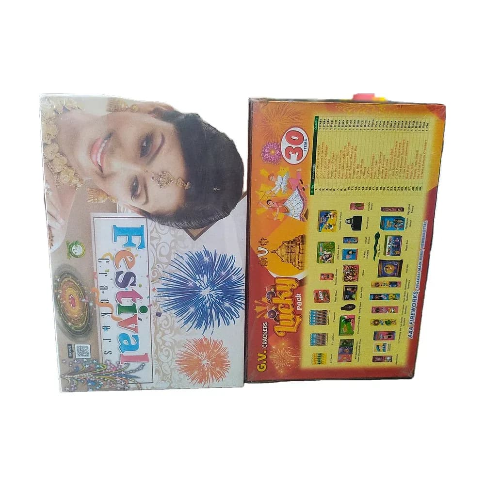 30 Items crackers gift box, 30 assorted items in one gift box