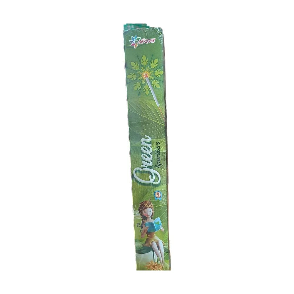 30 cm Green sparkler, 1 box