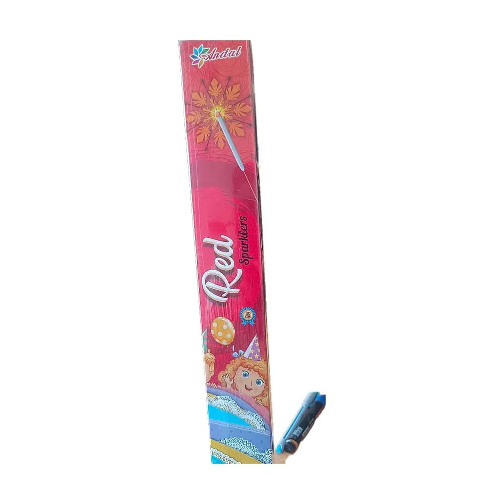 30 cm Red sparkler, 1 box
