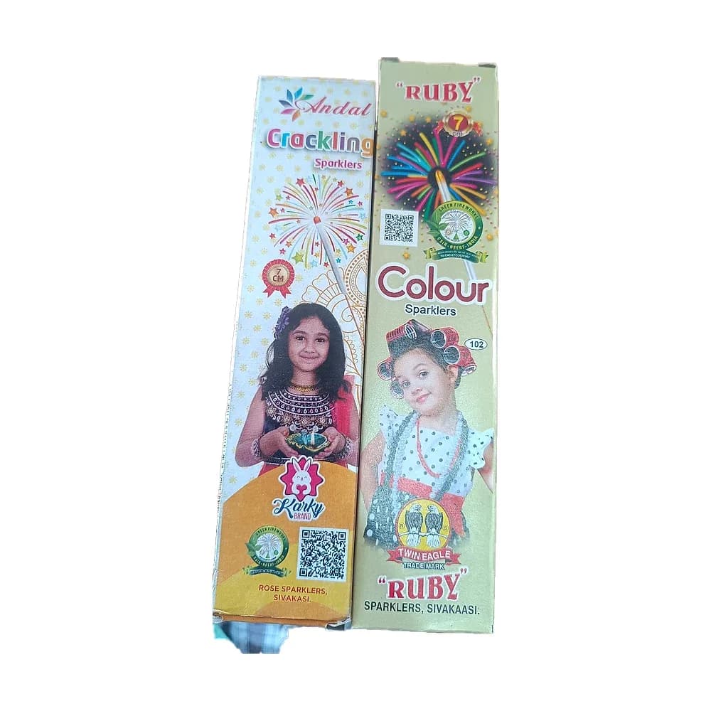 7 cm Colour sparkler, 1 box