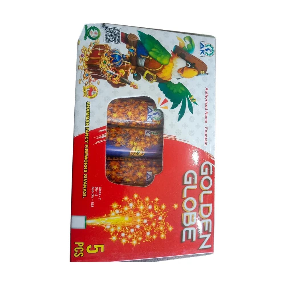 Golden Globe(5pcs) colour fountain, 1 box of 5 pieces